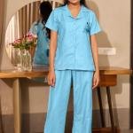 Sky Calm Light Blue Aesthetic Pajama Sets