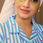 Blue Breeze Stripe Black Silk Pajamas