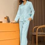 Mint Calm Solid Color Camisole Pyjamas