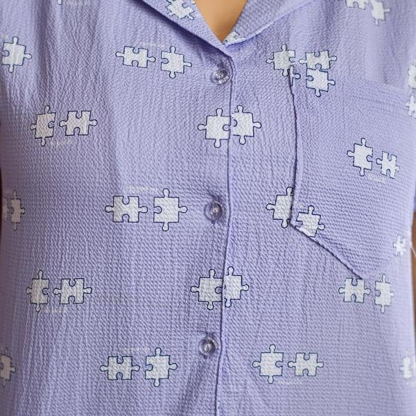 Lavender Cloud Printed Cami Pyjamas
