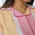 Lazy Club Blush Pink Yellow Pajamas Set