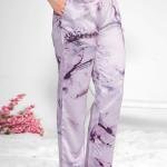 Lavender Mist Marble Print Kaftan Pyjama Set