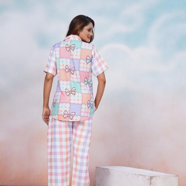 Pastel Patchwork Sherpa Fleece Pajamas