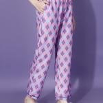 Pink and Purple Woolen Pyjama Set