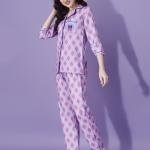 Pink and Purple Woolen Pyjama Set