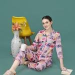 Pink Elephant Wool Pajama Set