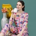 Pink Elephant Wool Pajama Set