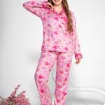 Full Sleeve Button-Down Pyjama Set for Women