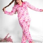 Full Sleeve Button-Down Pyjama Set for Women