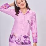 Soft Pink Floral Print Zara Pajama Set